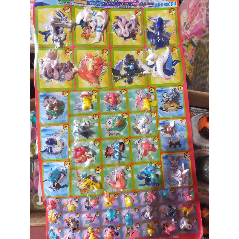 Vỉ pkemon trúng thưởng 120 tem rút thăm