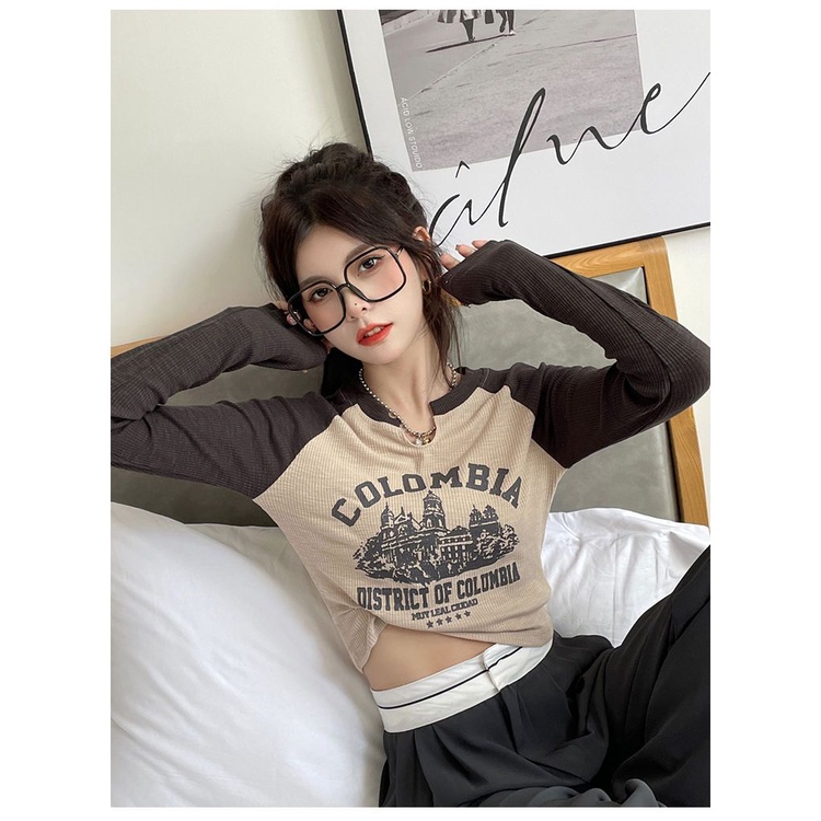 Áo Thun Dài Tay Thiết Kế Mỏng Kiểu Dáng Mới Xinh Xắn Thời Trang Dành Cho Nữ