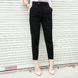Quần baggy gấu lệch