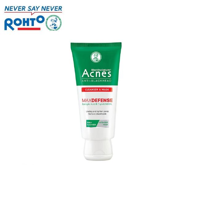 Kem Rửa Mặt và Mặt Nạ Ngăn Ngừa Mụn Đầu Đen Acnes Anti-Blackhead Cleanser & Mask 100g