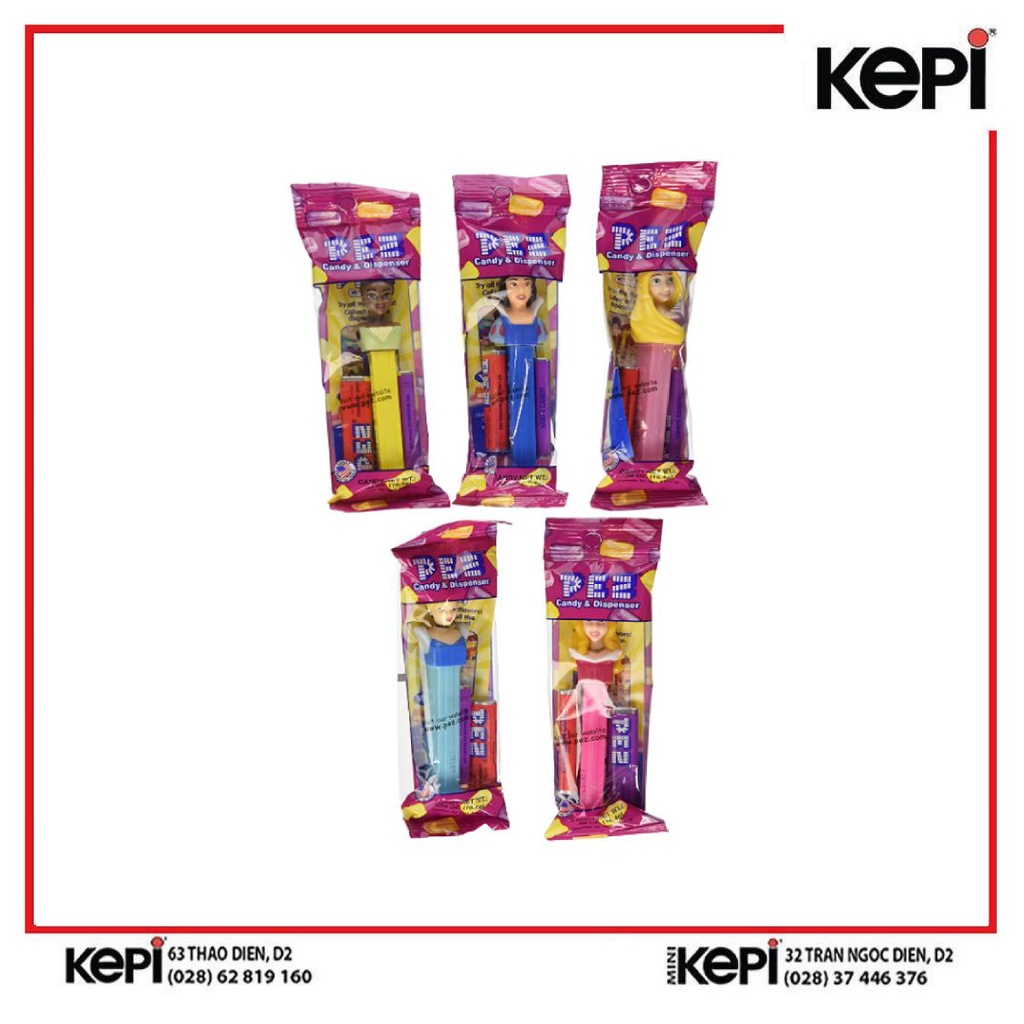 Kẹo Pez Công Chúa Disney /T&S Pez Dispenser Disney Princess 68g