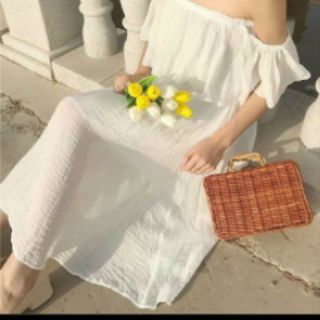 Đầm maxi trễ vai