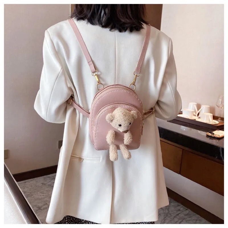M11_Túi Balo Gấu Tự May Handmade