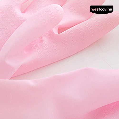 1 Đôi Găng Tay Cao Su Chống Thấm Nước Dùng Để Rửa Chén Dĩa