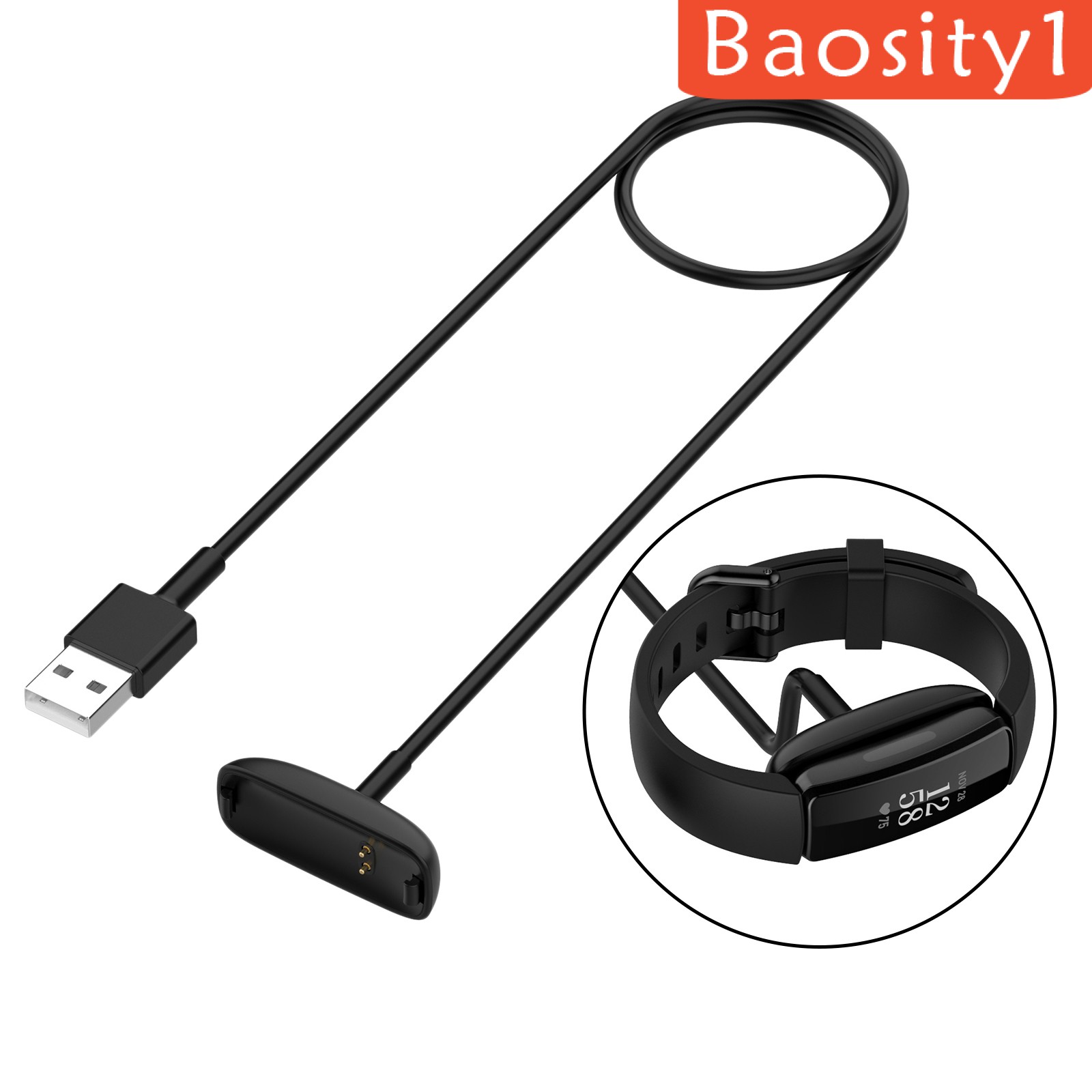 1 Dây Cáp Sạc Usb 100cm Cho Vòng Đeo Tay Fitbit Inspire 2