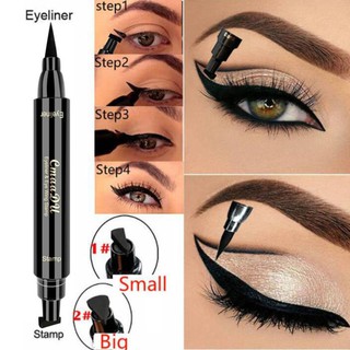 (Có video hướng dẫn) Bút kẻ mắt 2 đầu eyeliner vẽ mắt dễ dàng lâu trôi nhanh khô cực đẹp