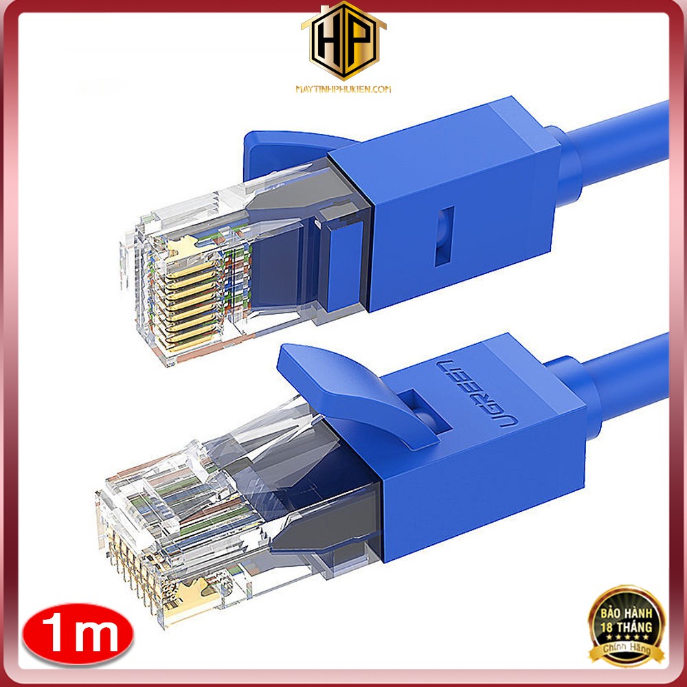 Ugreen 11201 - Dây mạng dài 1m - Cáp mạng Lan Cat6 UTP chính hãng