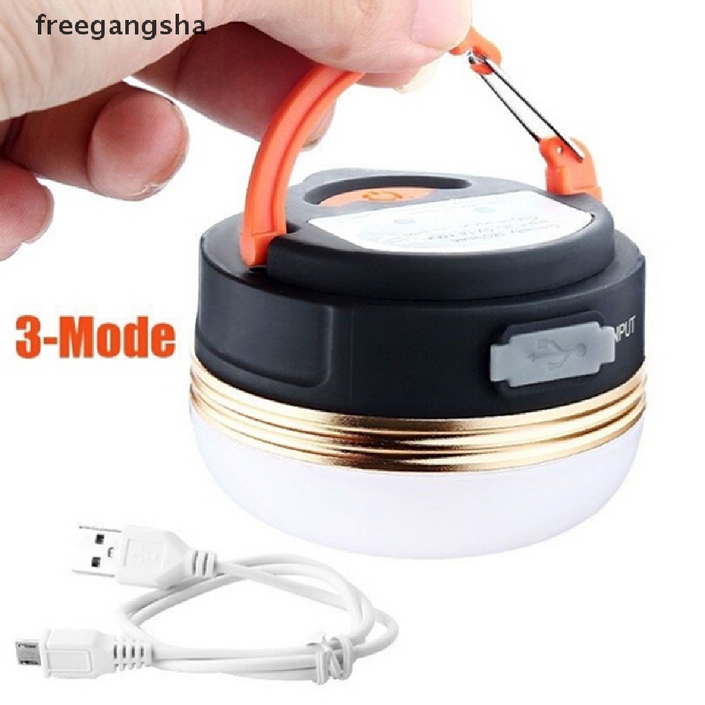 [FREG] Portable LED Hiking Camping Lantern Tent Fishing Lamp Light USB Rechargeable FDH