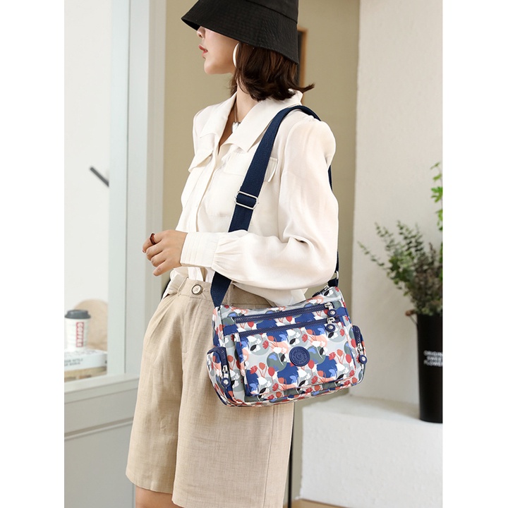 Túi đeo chéo nữ vải dù chống thấm nước, chống xước cao cấp size 26 cm TUI-25
