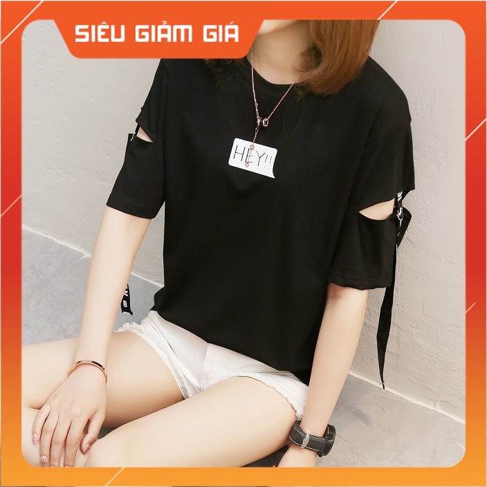 Áo Thun Cotton Tay Lỡ Hey Kiểu Dáng Hiện Đại