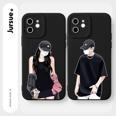 Ốp điện thoại JURSUE Y2431 kiểu cặp thích hợp cho iPhone 17 16 15 14 13 12 11 Pro Max SE 2020 X XR XS ip 8 7 Plus
