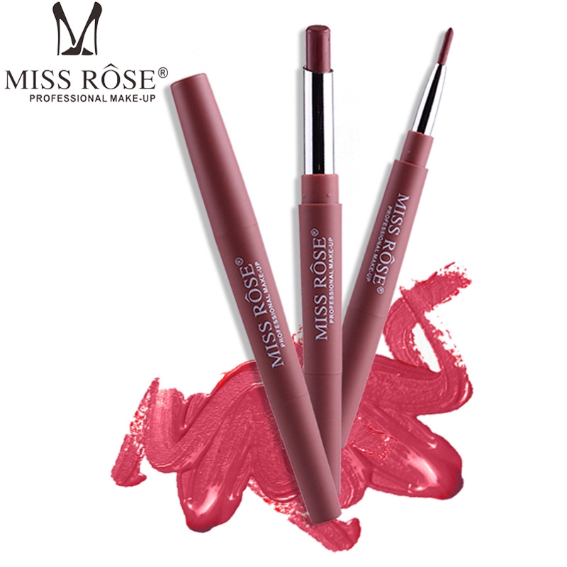 [Hàng mới về] Son môi kèm chì kẻ viền môi MISS ROSE 2 trong 1 chống thấm lên màu đẹp | BigBuy360 - bigbuy360.vn
