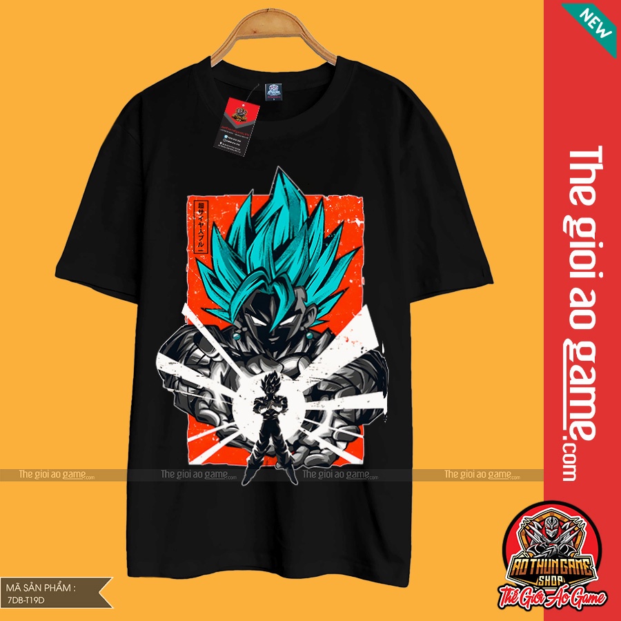 Áo dragon ball Goku nam nữ Áo thun Goku dragon ball  trắng đen form rộng unisex cotton co giãn thoáng mát T19