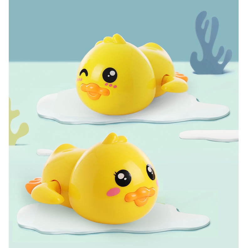 Đồ chơi Vịt bơi vặn cót thả bồn tắm ngộ nghĩnh cho bé yêu