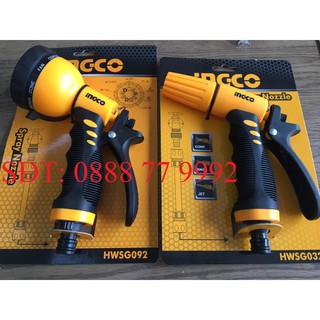 Combo 1 vòi phun xịt nước ingco + 1 vòi xịt đa năng ingco hwsg032 hwsg092