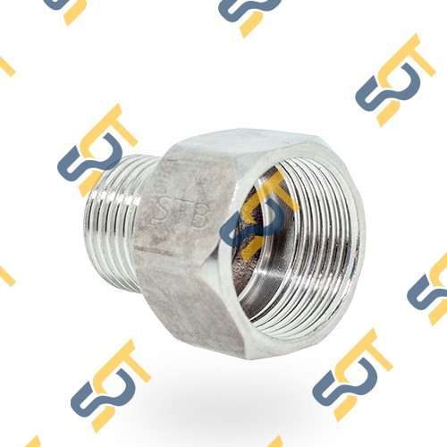 [LƠ 3/4 (27) DN20] Ren trong ren ngoài - Bằng Inox (Inox pipe fitting Adaptor female to male) - Sơ mi &amp; Cả rá ngược