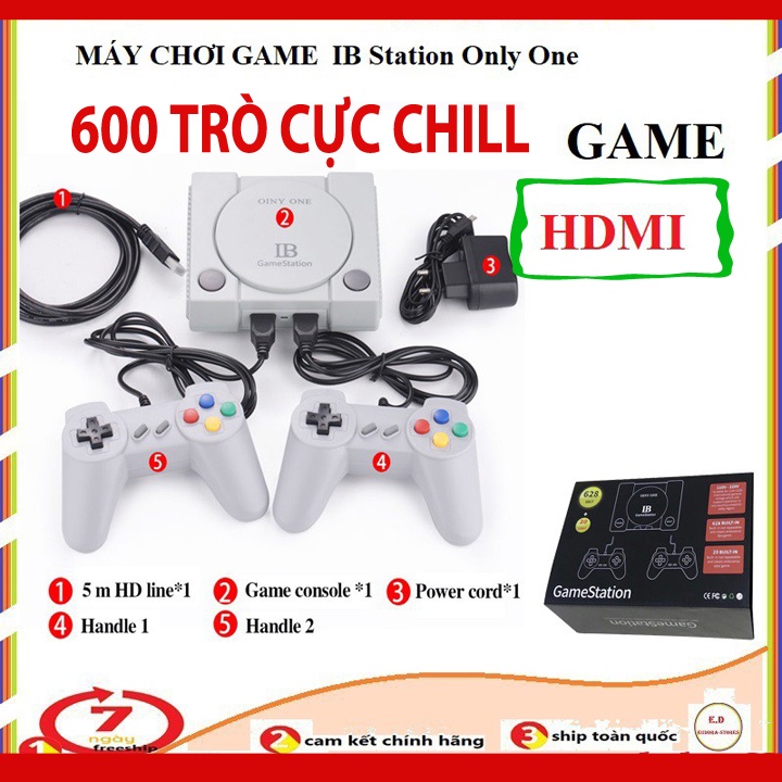  Máy chơi game điện tử 4 nút 600 trò chơi IB Gamestation (cổng kết nối HDMI) - Dễ Sử Dụng | BigBuy360 - bigbuy360.vn