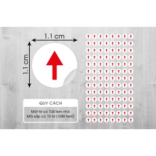 Decal dán size quần áo xs s m l xl xxl