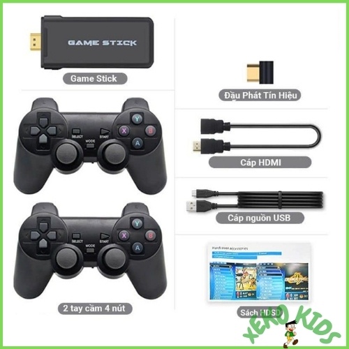 Máy chơi Game điện tử cầm tay không dây Stick 4k HDMI 3500 trò + thêm 20 game mới, game việt hóa Xeko 31