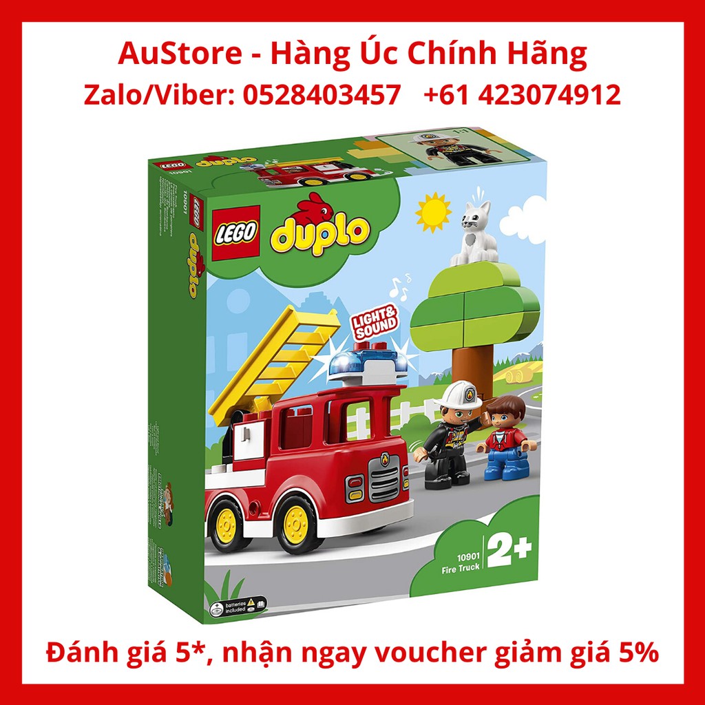 10901 - Xe Cứu Hỏa Của Bé (LEGO DUPLO Town Fire Truck 10901) 21 Chi Tiết
