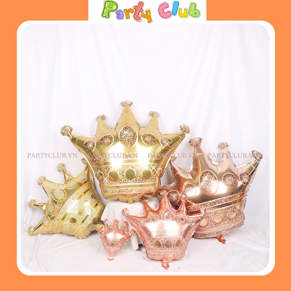 Bong bóng hình vương miệng trang trí tiệc