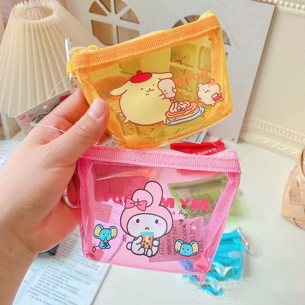 Túi Đựng Mỹ Phẩm / Tiền Xu Trong Suốt Hình Cinnamoroll Dễ Thương