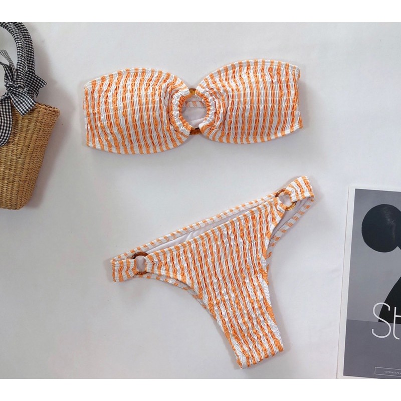 [ HÀNG CÓ SẴN ] bikini khoen gỗ hot 2021 (hình thật)
