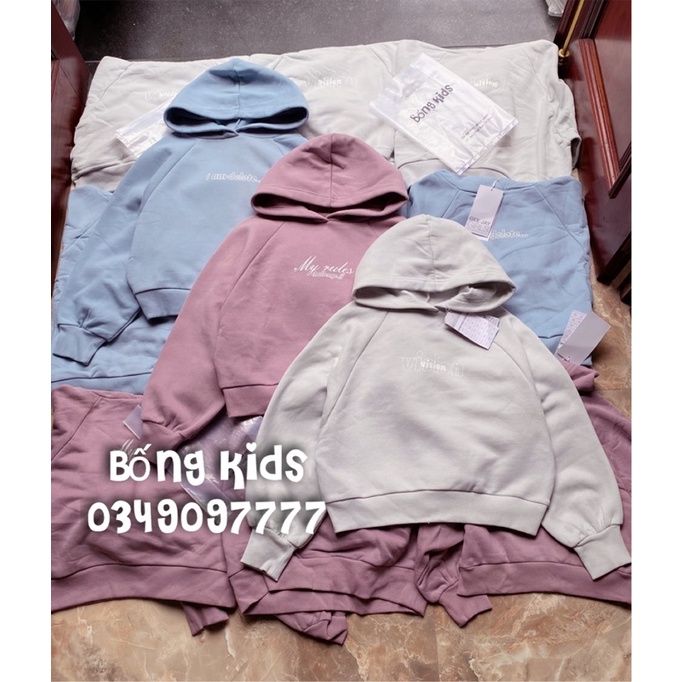 Áo Nỉ Hoodie Bé Gái In Chữ GJ