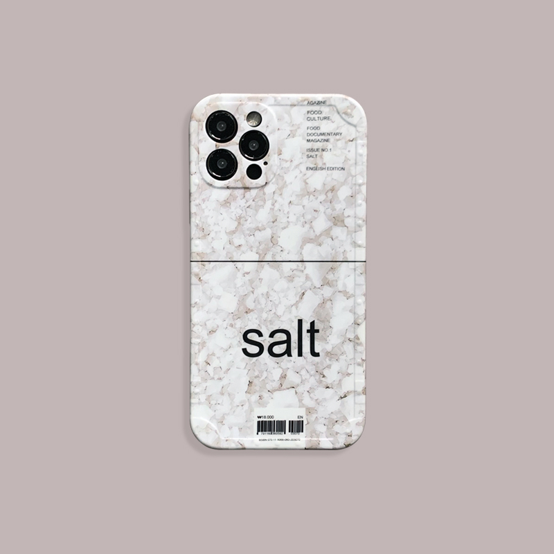 Ốp Lưng Mềm In Hình Muối Biển Cho Iphone 12 Pro Max / I7 / I8 Plus / X / Xs / Xr / Xs Max / 11 / 11 Pro / 11 Pro Max / Se2