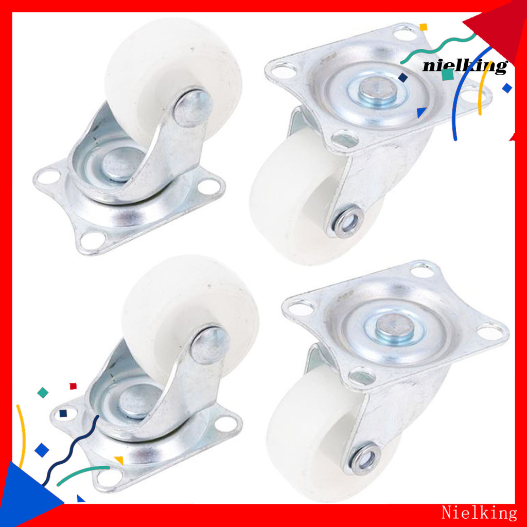 Set 4 Bánh Xe Cho Xe Đẩy Mua Sắm 1inch