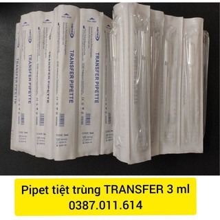 PIPET tiệt trùng TRANSFER 3 ml