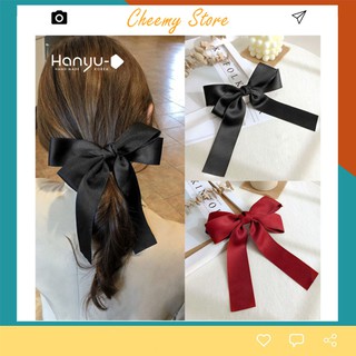 💛FREESHIP XTRA💛Dây buộc tóc nơ ruy băng cỡ lớn đuôi dài thời trang hot trend Hàn Quốc
