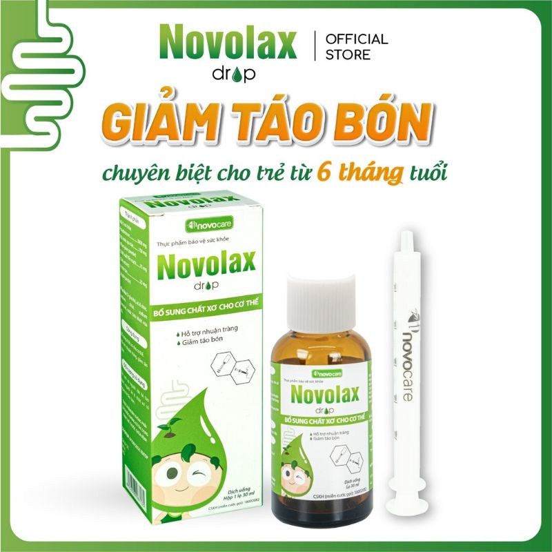Novolax hỗ trợ giảm táo bón, bổ sung chất xơ hoà tan từ thiên nhiên