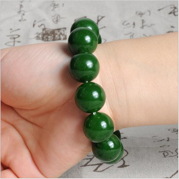 Vòng Tay Chuỗi Hạt Đá Ngọc Bích Tự Nhiên 6-16MM Dành Cho Nam Và Nữ