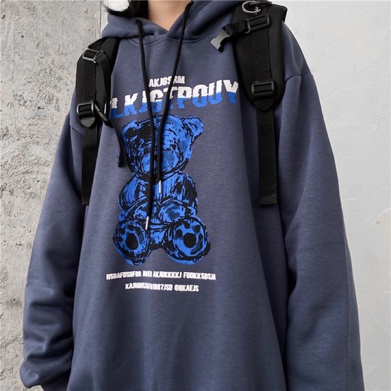 Áo hoodie gấu TEDDY chất vải nỉ bông ấm áp | BigBuy360 - bigbuy360.vn