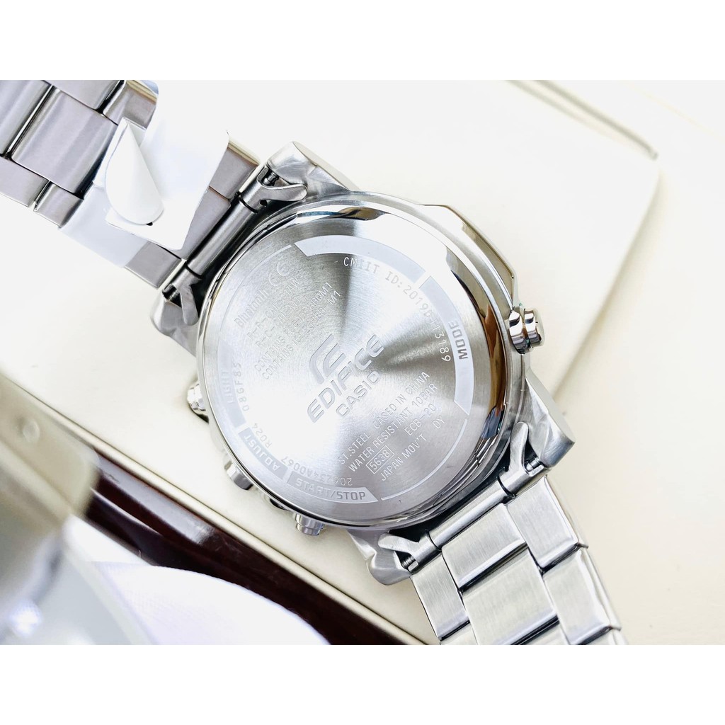 📲 Đồng hồ nam Casio Edifice ECB-20D-1A - Vẻ đẹp hiện đại với chức năng Bluetooth kết nối điện thoại 📲