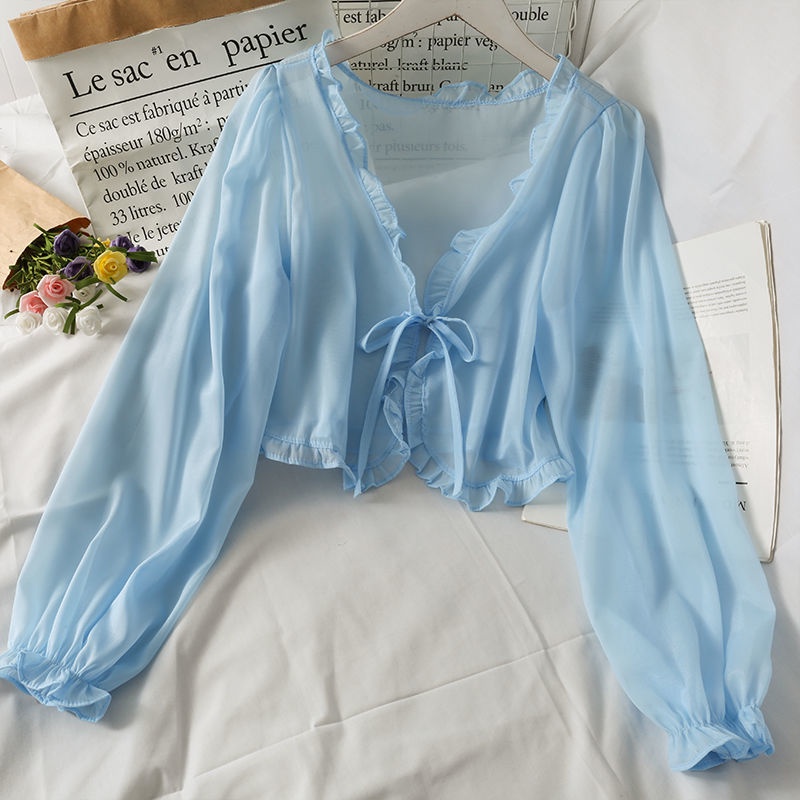Áo Khoác Voan cardigan Chống Nắng Thời Trang Mùa Hè Dành Cho Nữ