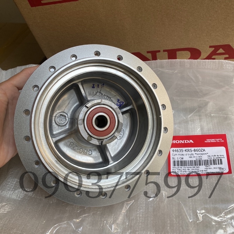 Cụm moay ơ trước WAVE SUPER DREAM , Đùm trước WAVE SUPER DREAM