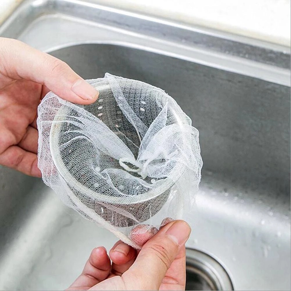 Set 30 túi lọc rác dùng một lần cho bồn rửa nhà bếp / nhà tắm