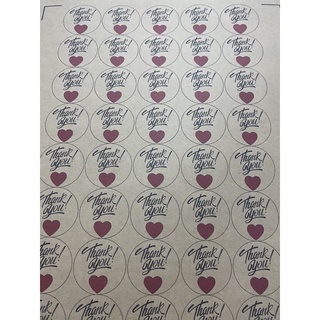 COMBO TEM THANK YOU - DECAL GIẤY Kraft Size 4*4
