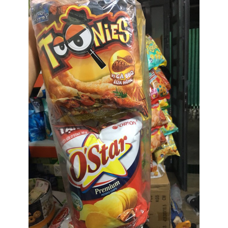 Snack Ostar Toonies Combo 10 gói 38gr