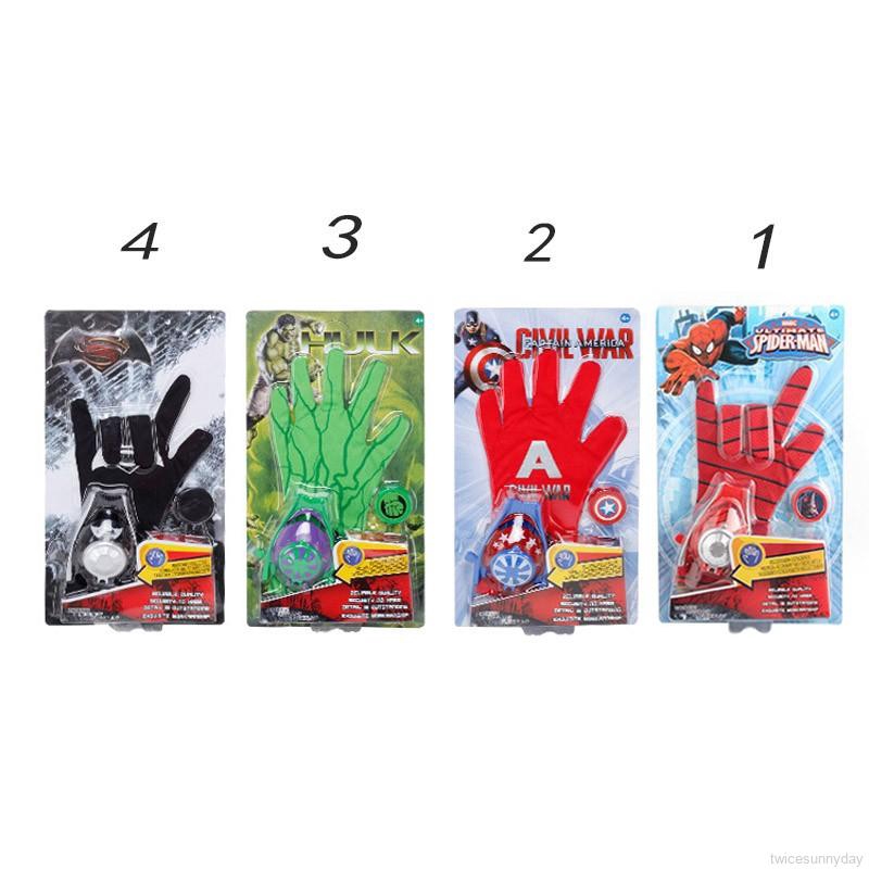 Găng tay nhân vật người nhện cho trẻ em