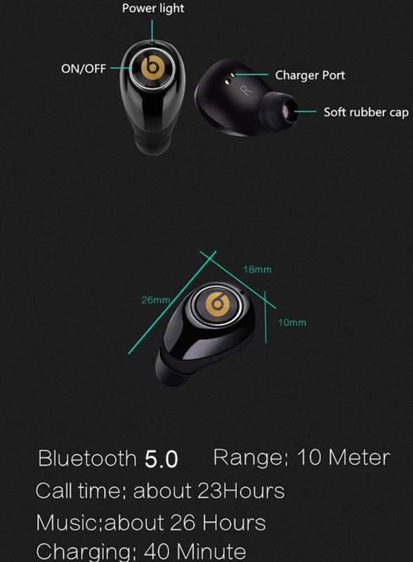 Tai Nghe Không Dây Beats Powerbeats Pro Tws3 Bluetooth 5.0 Tws10 Chống Mồ Hôi Có Hộp Sạc