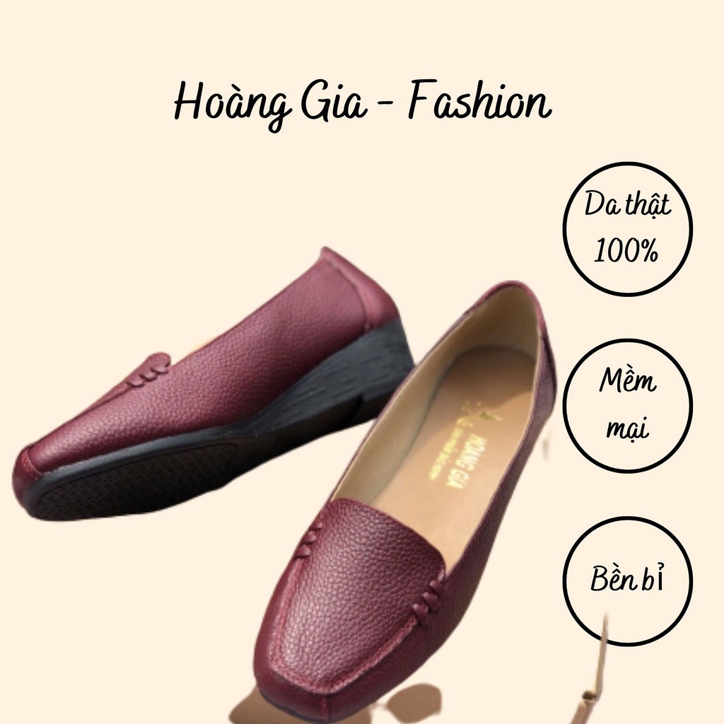 Giày búp bê da thật HOÀNG GIA X01 VNXK