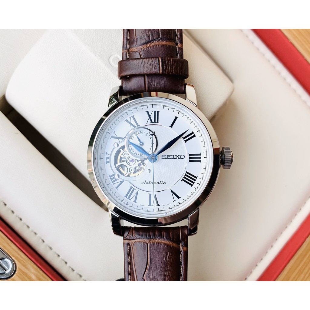 Đồng hồ nam chính hãng Seiko Presage SSA231K1 - Máy Cơ automatic - Kính Hardlex chống xước tốt