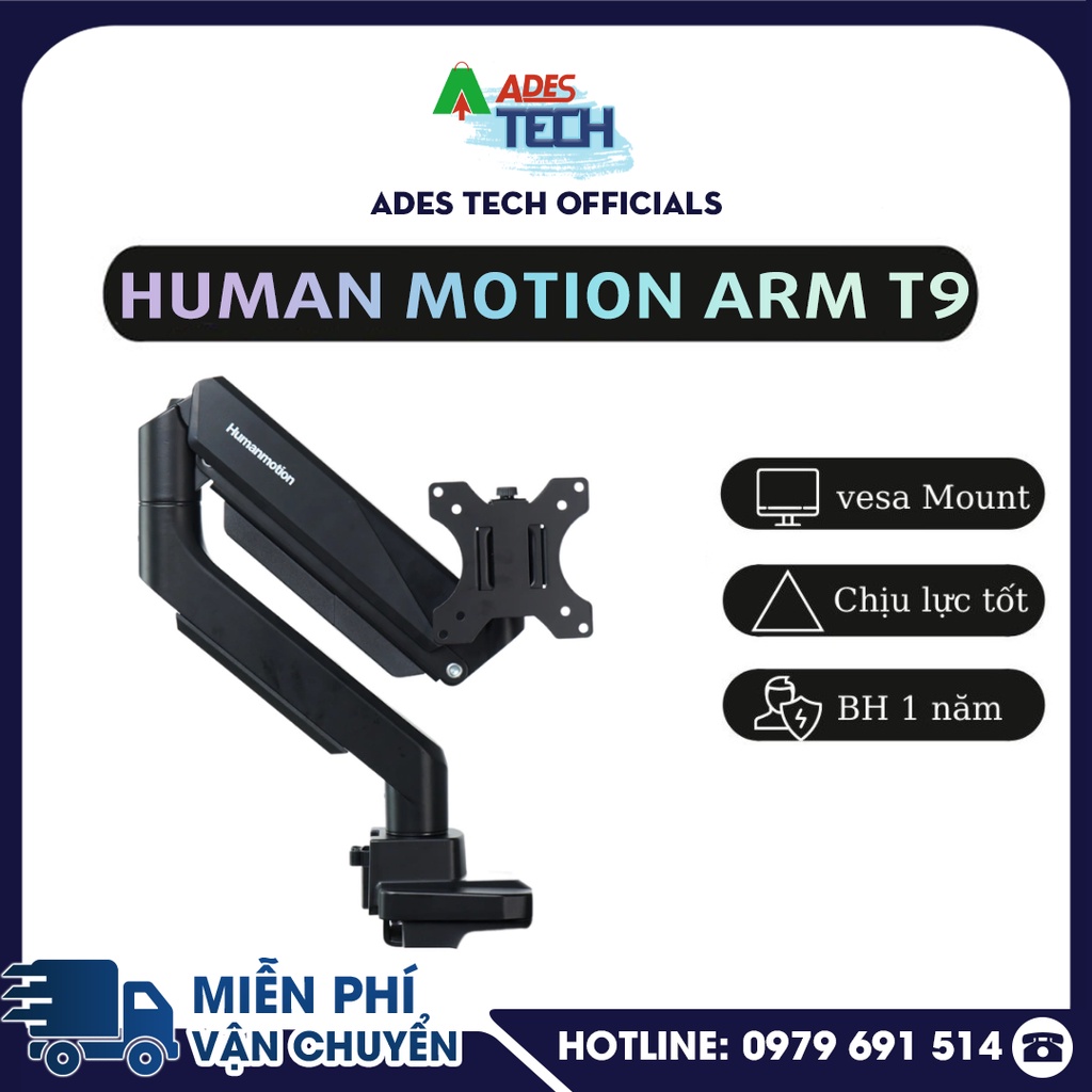 Giá Treo Màn Hình Human Motion T9 Pro Thunder Snake | Giá Đỡ Hai Màn Hình | Bảo Hành Chính Hãng