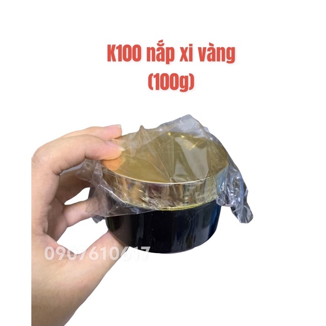 Hủ nhựa K100 nắp xi đựng 100g kem