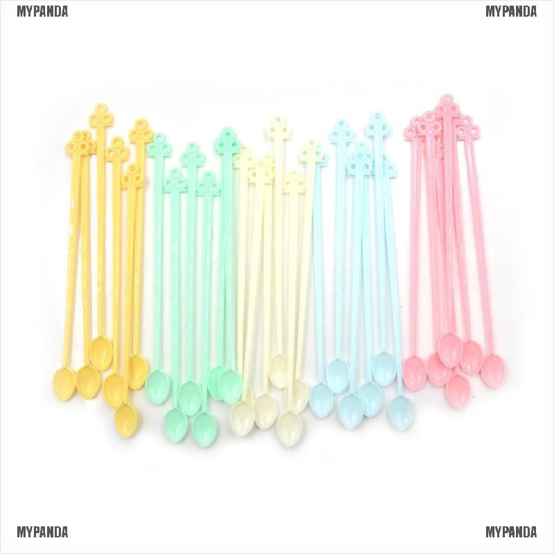 Bộ 30 muỗng nhựa mini trang trí dùng 1 lần