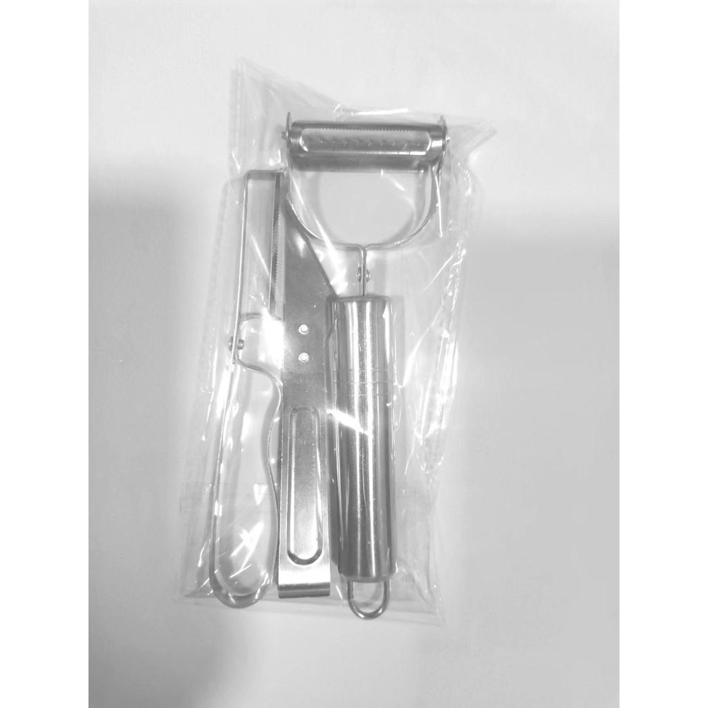 Bộ Dụng Cụ Gọt Vỏ Khoai Tây 3 Trong 1-Máy Gọt Vỏ Bằng Thép Không Gỉ Siêu Sắc Nét-Dụng Cụ Nhà Bếp Cho Rau Khoai Tây Cà