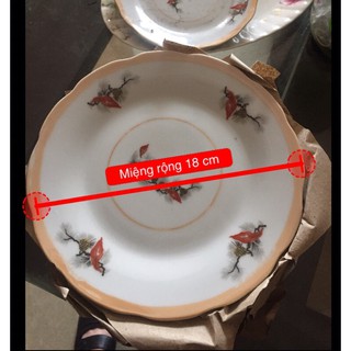 Đĩa tròn sứ thông